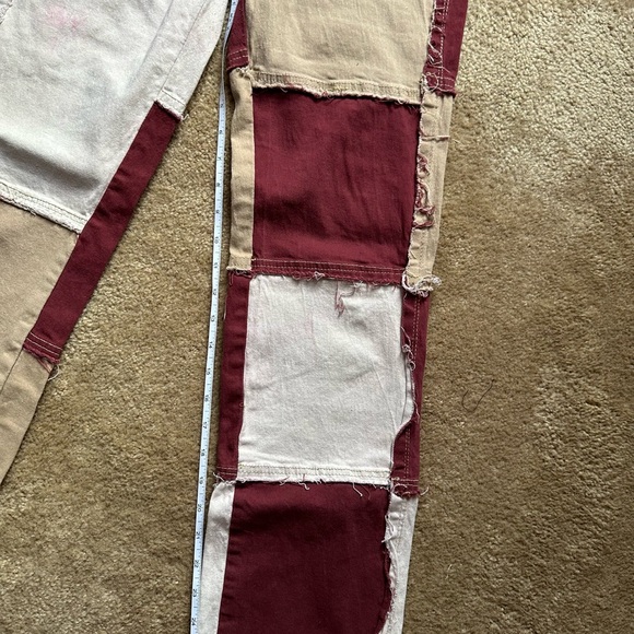 Y2K Distressed Patchwork Women Jeans Size S - Picture 5 of 7